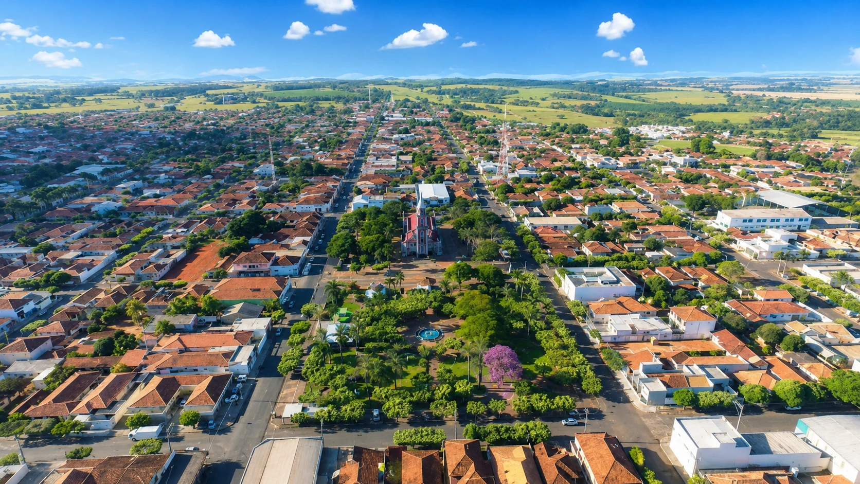 Vista aérea de Macaubal-SP